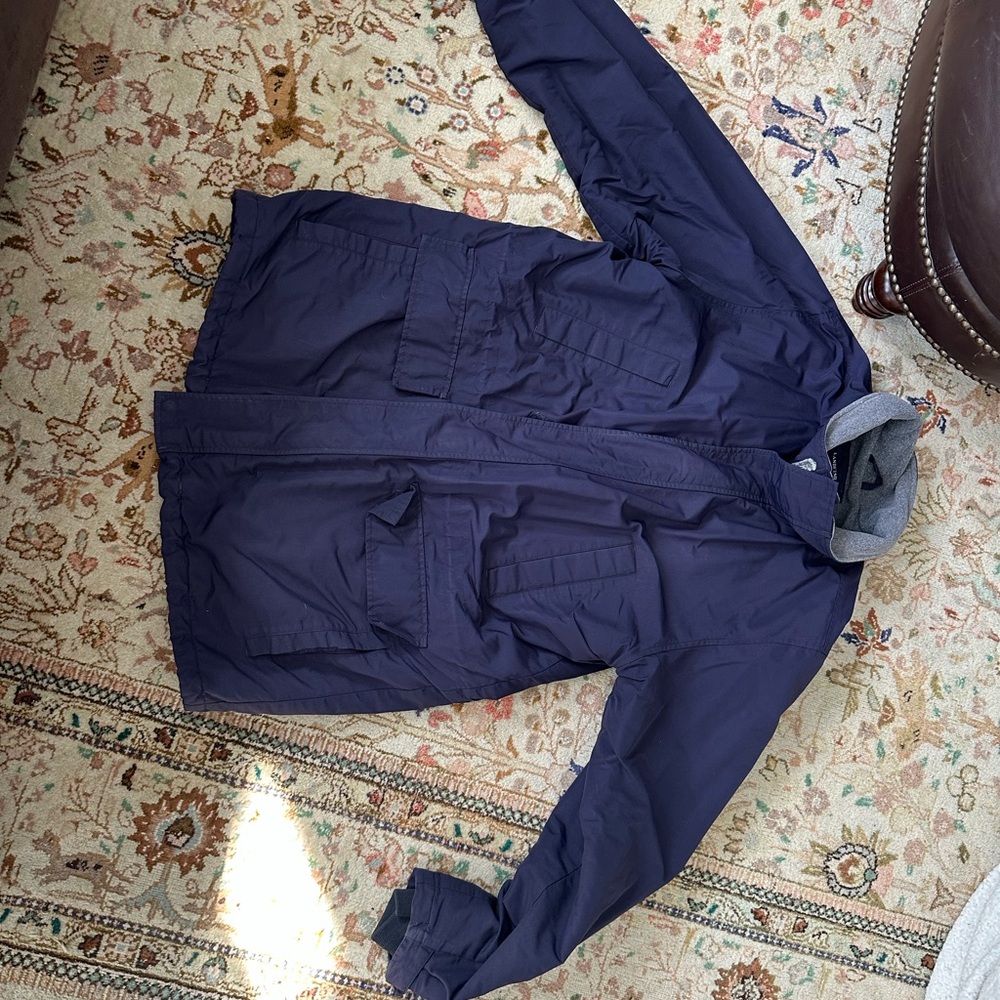 Lands' End Men's Dark Blue Military Jacket
